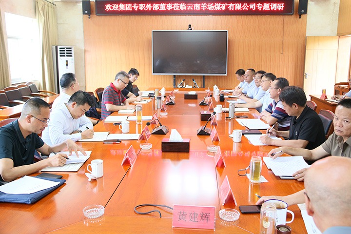 918博天堂·(中国区)官方网站集团专职外部董事寸延峰一行到云南羊场煤矿有限公司开展专题调研